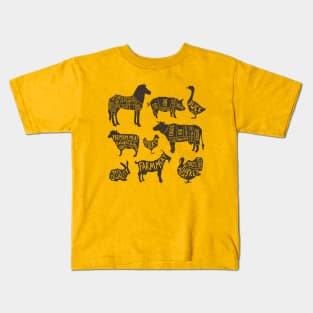 Farm Animals Kids T-Shirt